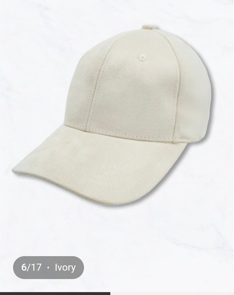 Faux Suede Baseball Cap | Blank Adjustable Hat | Soft Velvet Finish | Women's Boutique Ball Cap | Blank Cap for Embroidery | Multiple Colors