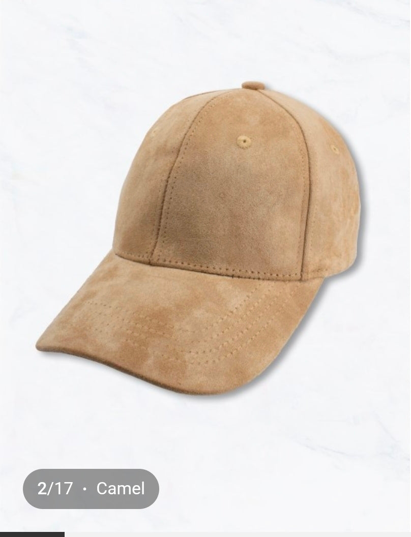 Faux Suede Baseball Cap | Blank Adjustable Hat | Soft Velvet Finish | Women's Boutique Ball Cap | Blank Cap for Embroidery | Multiple Colors