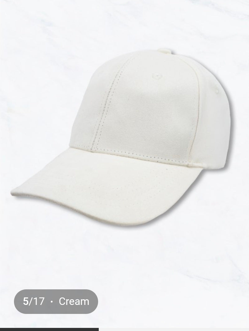 Faux Suede Baseball Cap | Blank Adjustable Hat | Soft Velvet Finish | Women's Boutique Ball Cap | Blank Cap for Embroidery | Multiple Colors